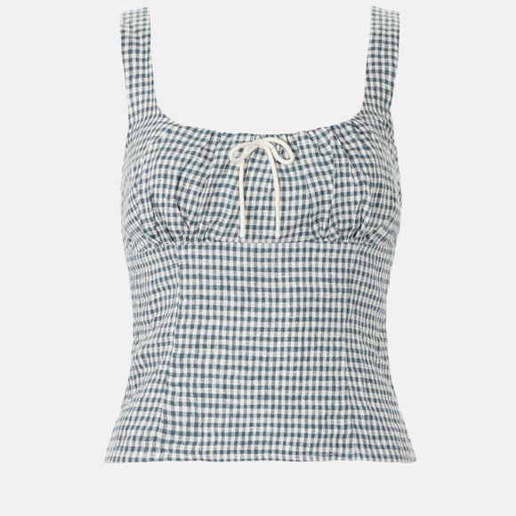 Reformation Tops - Reformation Gingham Balia Linen Top